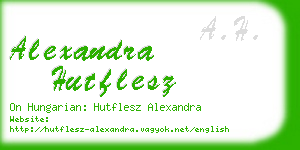 alexandra hutflesz business card